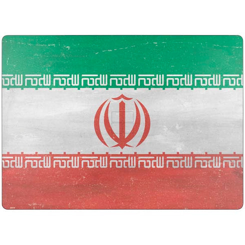 Iran Flag Distressed Surface Laptop 7 15in Skin